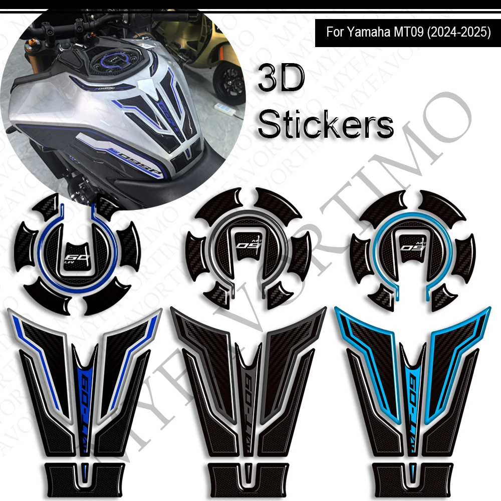 

Motorcycle For Yamaha MT-09 MT09 MT 09 SP Tank Pad Gas Fuel Oil Kit Fairing Front Fender Protector Stickers Decals 2024 2025