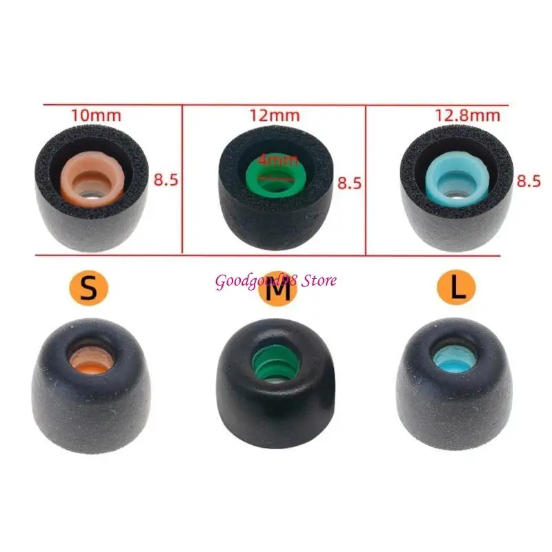 Precise Fit Memory Foam Ear Tips Noise Isolation Sweat Resistant For XM4 