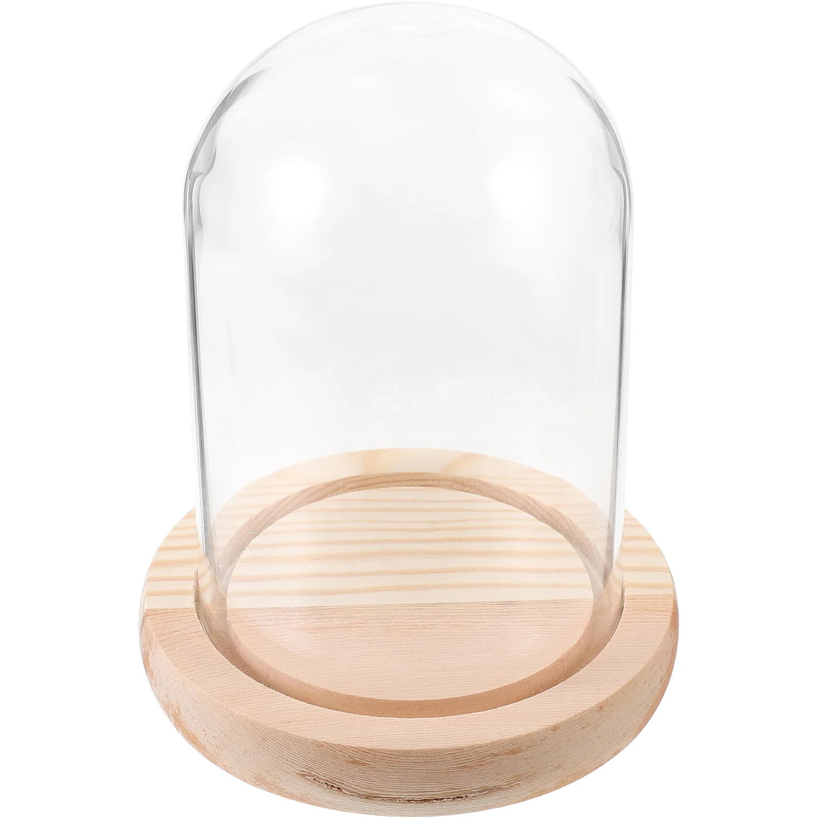 قبة زجاجية شفافة لعلبة عرض الزهور المحفوظة لديكور عيد الحب وغطاء المناظر الطبيعية الزجاجية #4