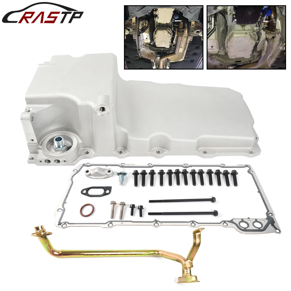 

RASTP-302-1 LS Oil Pan Kit Aluminum 81074 For 1955-1987 GM Muscle Classic Car Truck Gen III IV V8 LS1 LS2 LS3 LS6 LSX LCA019