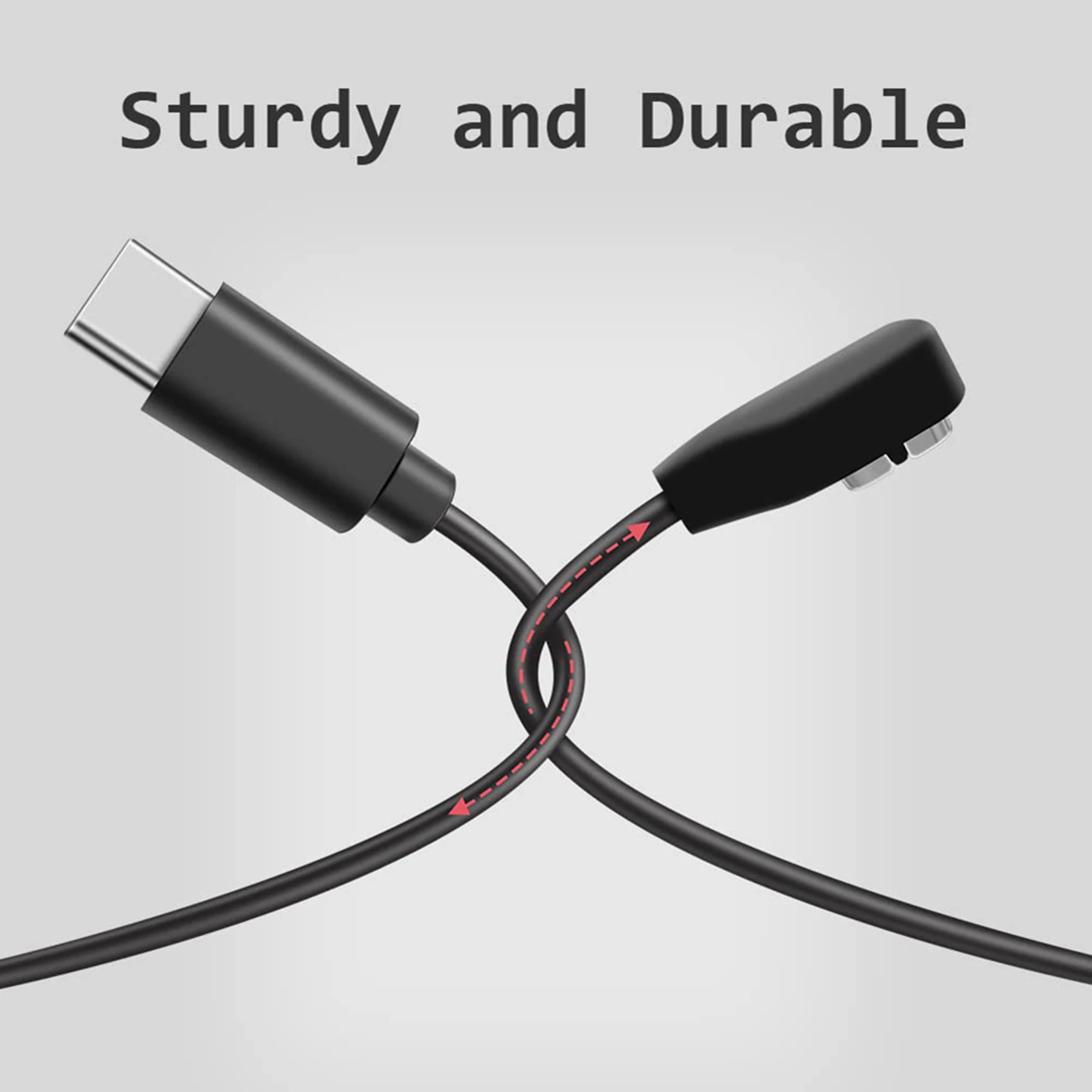3Pcs 3.3Ft Charging Cable Cord For Aftershokz Aeropex AS800 / Shokz Openrun Pro/Openrun/Openrun Mini Headphones