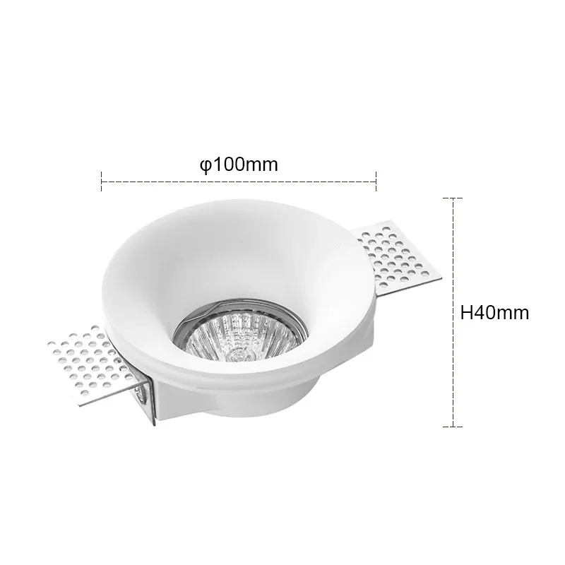 Verzonken Gips Downlight Plafondlamp GU10 LED Anti-Glare Ingebed Randloze Spotlight Woonkamer Slaapkamer Gangpad Home Verlichting