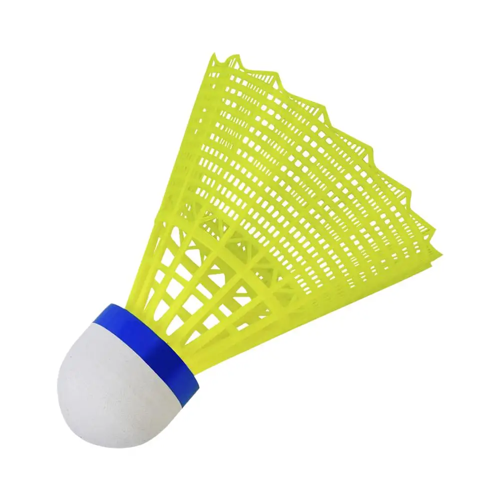 Badminton Ball Plastic Badminton Ball Yellow Nylon Shuttlecocks Student Portable Ball Training Badminton Wh F3E1