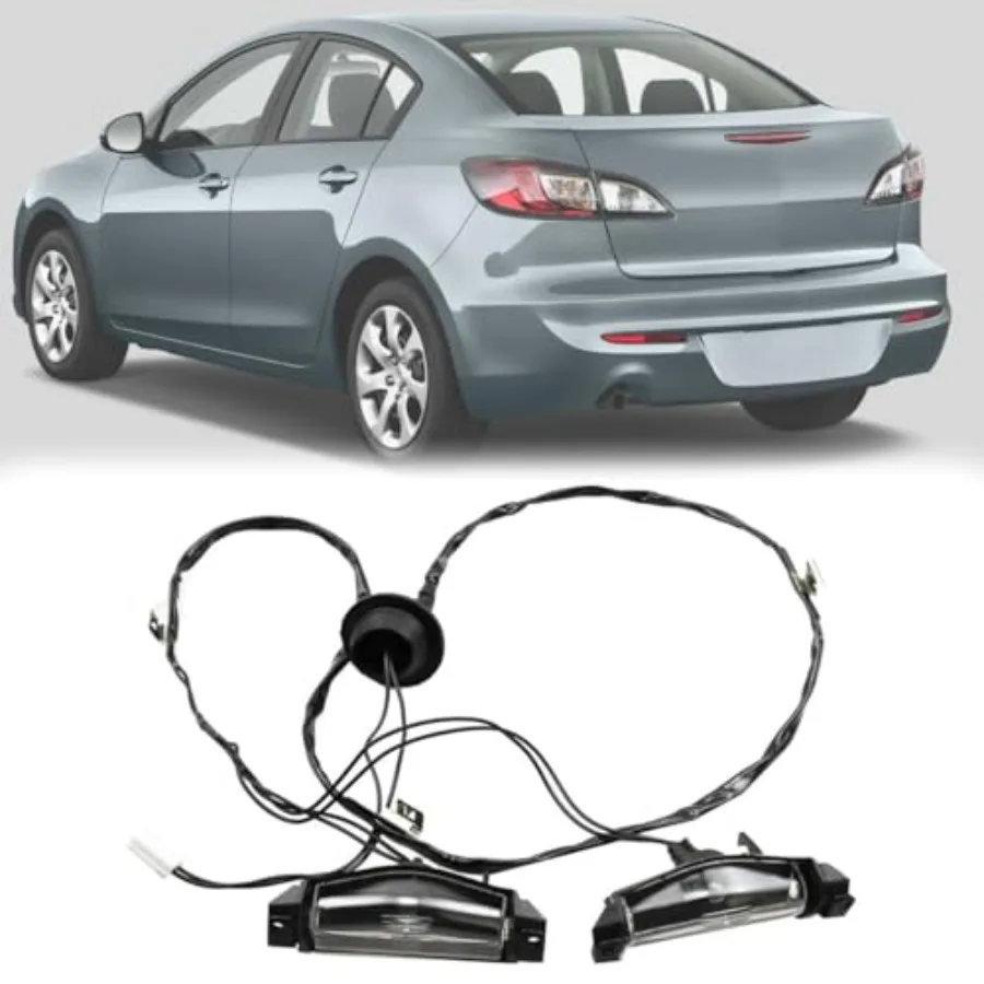 

【Spot goods】2Pcs License Plate Lamp Light Shell Cover for Mazda 3 2009 2010 2011 2012 2013 BS1E-51-270