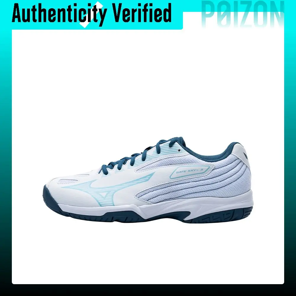 Mizuno Gate Sky Badminton Shoes Unisex Low Top White/Light Blue 71GA234002