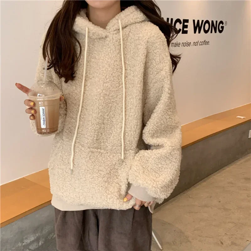 

Hoodies Women Kawaii Sweatshirt Cute Bear Ear Cap Mujer Women's Long Sleeve Fleece Coat Pullover Sueter Mujer Y2k Sweatshirts