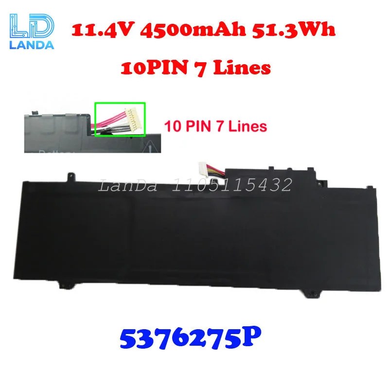 

Аккумулятор для ноутбука Gateway 549567-3S1P U559068PV-3S1P U508760PV-3S1P NV-549067-3S 549567-3S1P 11,4 В 4500 мАч 51,3 Втч 10PIN 7 линий