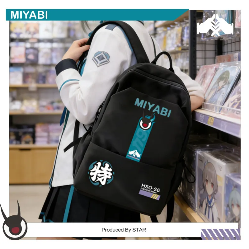 

Anime Zenless Zone Zero Cosplay Catoon Figure Large Capacity Schoolbag Ellen Miyabi Hoshimi Harumasa Anime Backpack Fashio Fansn