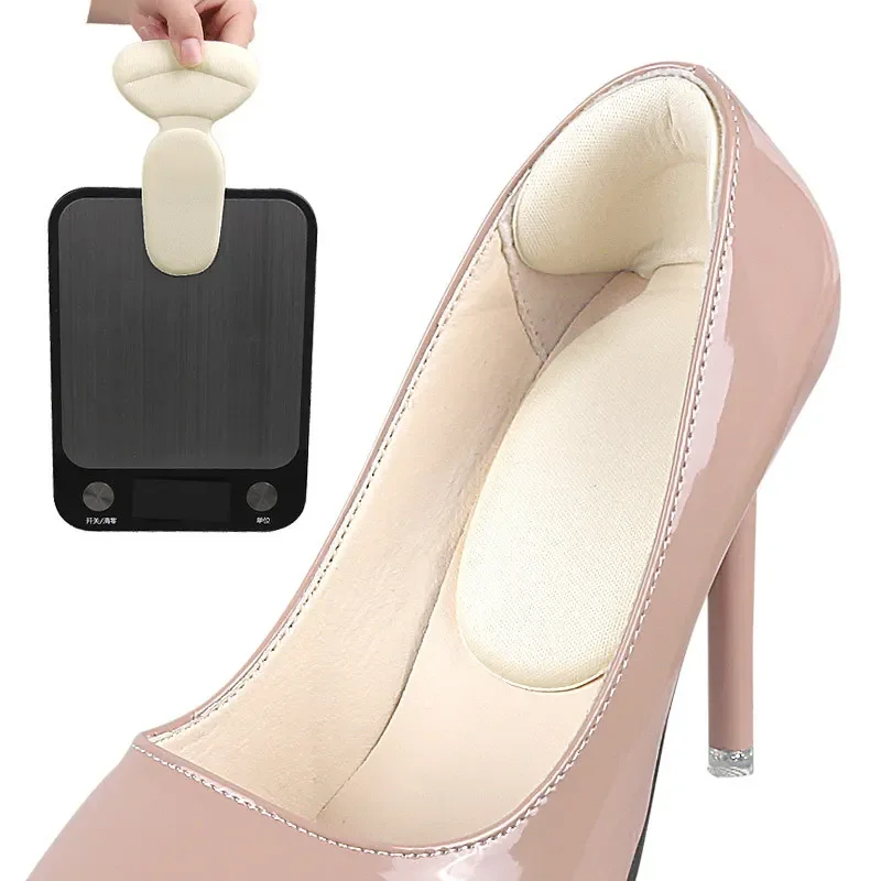 4PCS Backs Adjustable Size Adhesive Non-Slip Insoles Heel Protector Insoles High Heel Sticker Shoe Pain Relief Foot Care Inserts