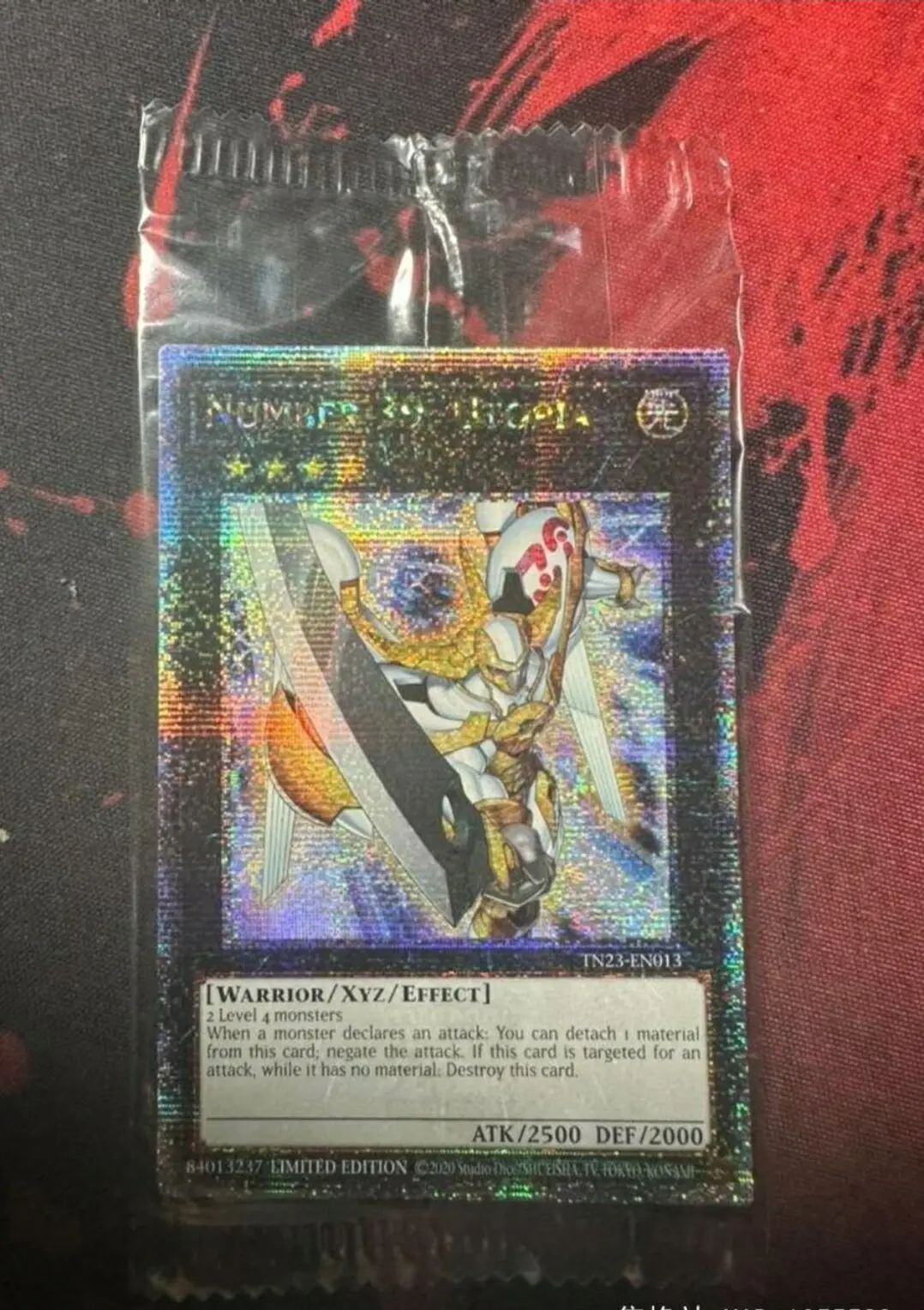 Yugioh Master Duel Monsters TN23-EN013 Number 39: Utopia 25th Quarter Century Secret English TCG Collection Mint Card