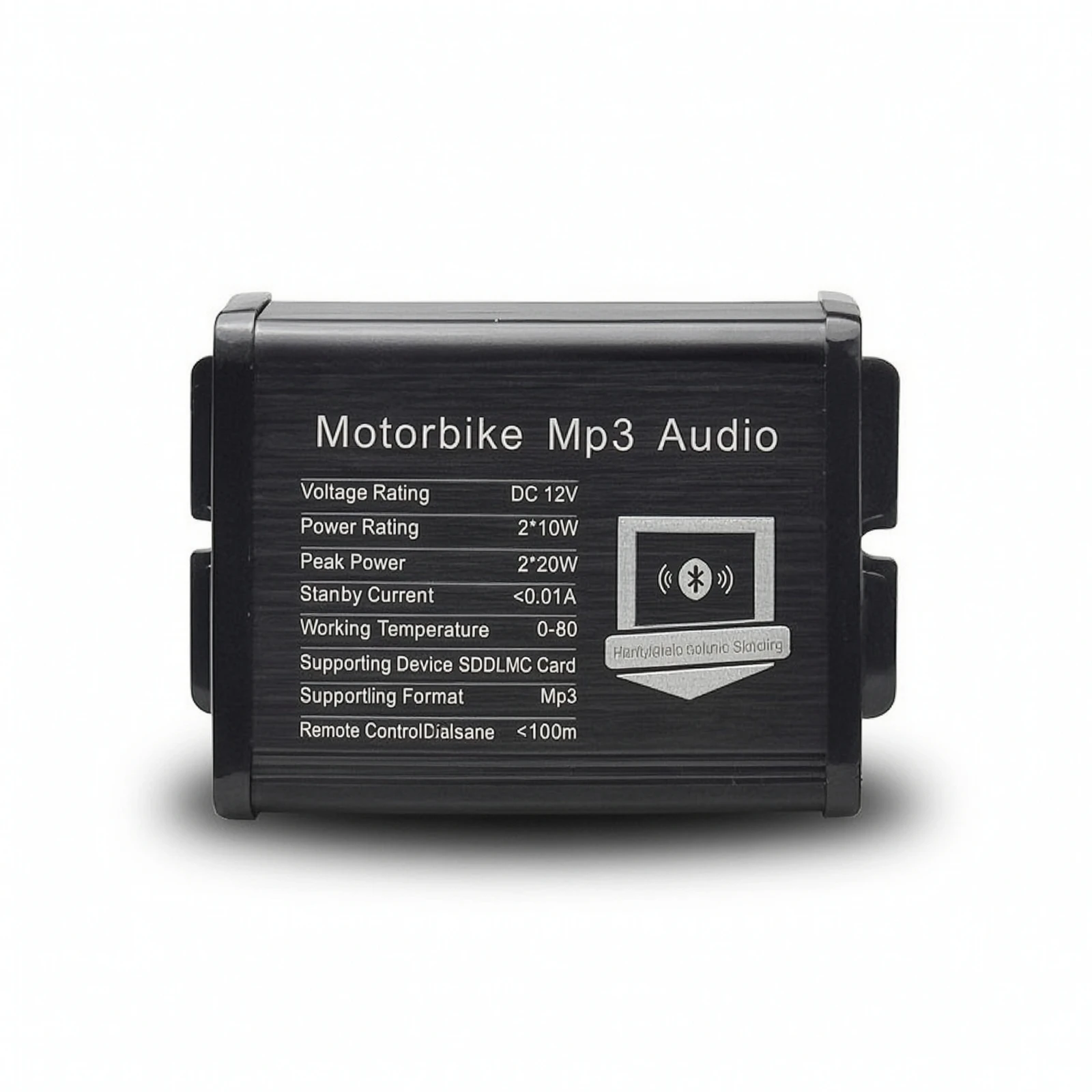 Motorcycle Speakers with Controller Compact ATV UTV Speakers Motorcycle Audio System Full Range for Motorcyclists, Commuting
