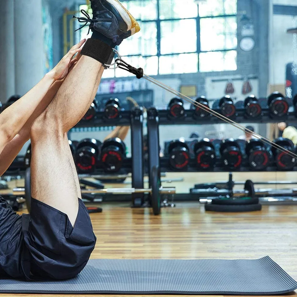 

2pcs Adjustable Neoprene Ankle Straps For Cable Machine Leg Training Fitness Tool Portable Ankle Band Workout Accessory