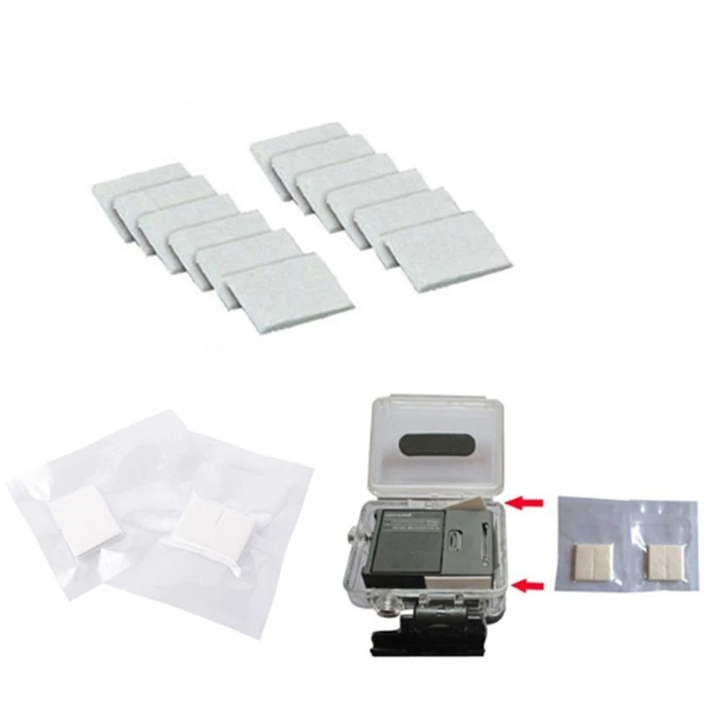 20CB 12 Teile/los Anti-Fog-Einsätze Anti Nebel Recycle Trocknen Einsätze für 10 9 8 7 6 5 4 3 + 3 Action Kamera Zubehör