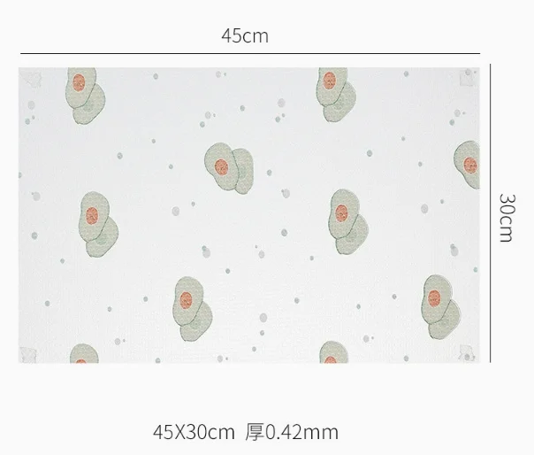 

8 pcs Refrigerator Mats Washable Avocado Design Non-Slip For Glass Shelf Drawer Cabinet Kitchen Organization Shelf Protector