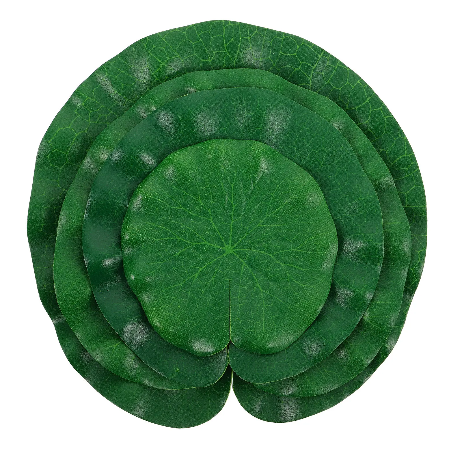 26Pcs Fake Lily Pads for Ponds Realistic Simulated Lotus Leaves Floating Pond Decor Outdoor Indoor Aquarium Accessories