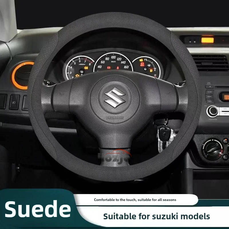 

Leather Car Steering Wheel Cover for Suzuki Swift Vitara Jimny JB64 Jb74 Baleno S Cross Sx4 Grand Vitara Alto Ignis Accessories