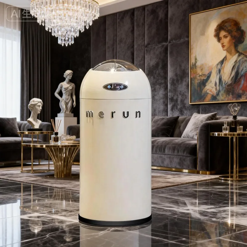Smart Trash Can Stainless Steel Automatic Sensor Litter Bins Kitchen Bedroom Trash Cans Living Room Garbage Can Toilet Rubbish