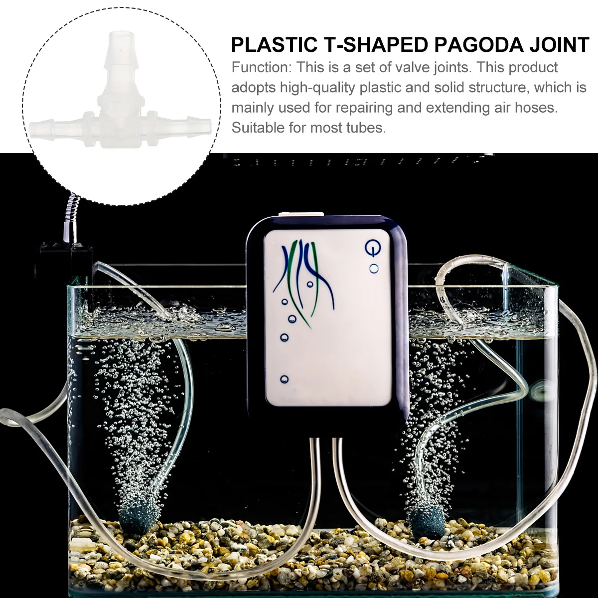 

5pcs T Connectors For -Joint 3-Way For Water Tube Extension T Junction Water Pipe Connector 3 Pipe Connector