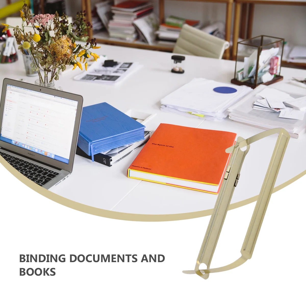 Metalbindingclipbindingringbindingstrip Clipes de papelaria Suprimentos Bookbinding Binder