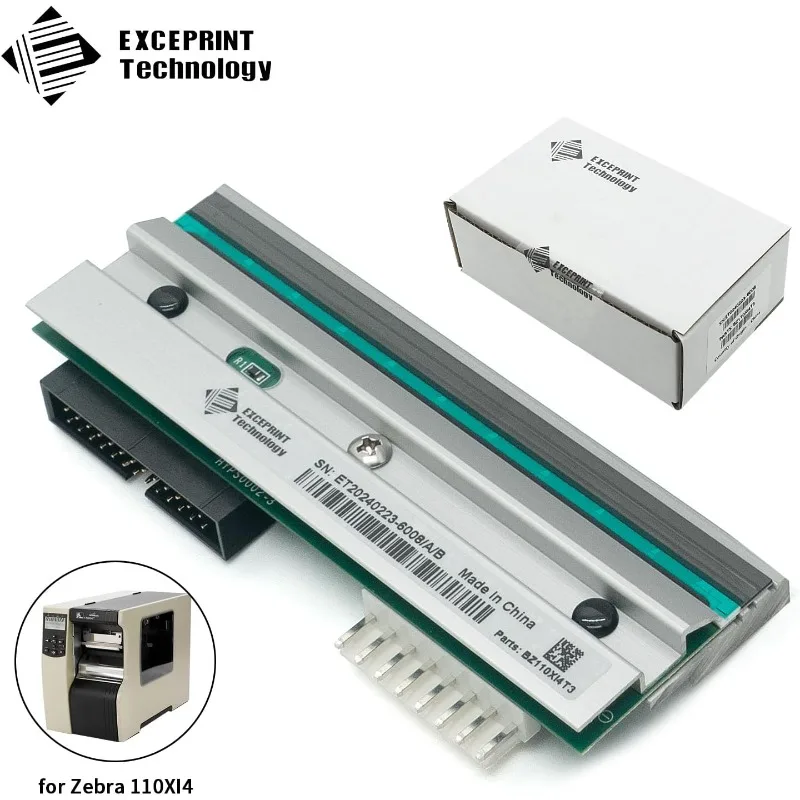 P1004232 New Printhead for Zebra 110Xi4 105SL Plus Thermal Barcode Label Printer 300dpi - Spare Part/Replacement Print Head