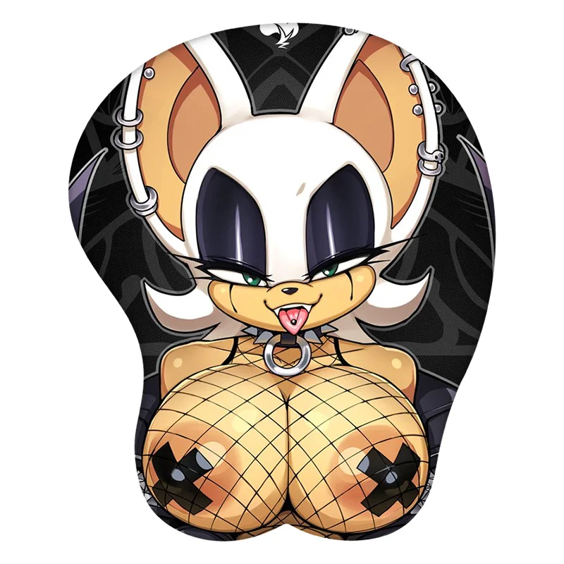 

Furry Rouge The Bat Anime 3D Mouse Pad Wrist Rest Silicone Sexy Creative Gaming Mousepad Mat