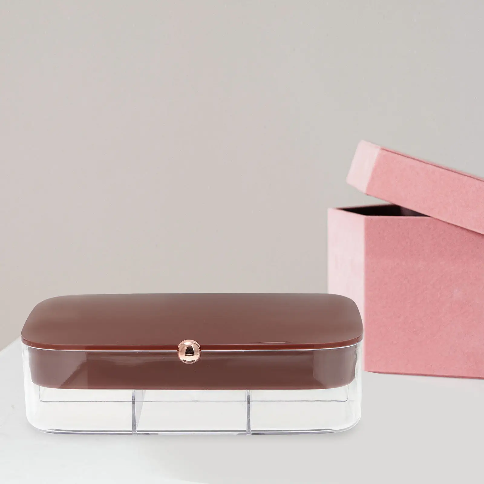 

Mini Jewelry Organizer Portable Travel Jewelry Case Large Capacity Compartments for Earrings Necklaces Rings Ear Studs Cufflinks