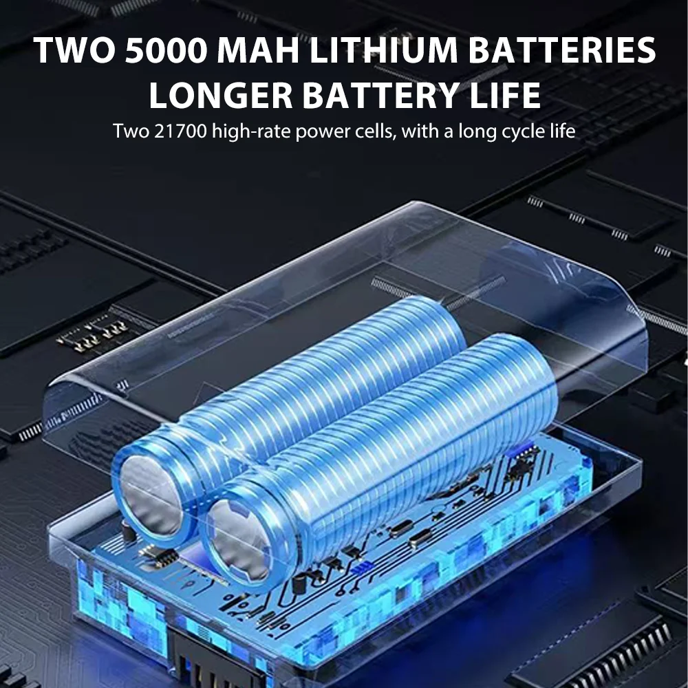 منفاخ هواء قوي Z18 مروحة توربو نفاثة 4 تروس سرعة قابلة للتعديل عالية السرعة منفضة هواء مضغوط 10000 مللي أمبير في الساعة منفاخ توربو بدون فرش #4