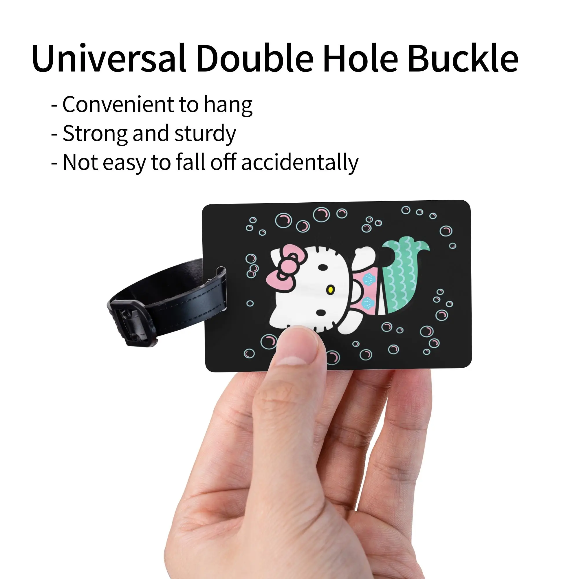 ハローキティ漫画荷物タグスーツケース PVC プラスチック旅行アクセサリーホルダー手荷物タグ名 ID アドレス手荷物タグギフト