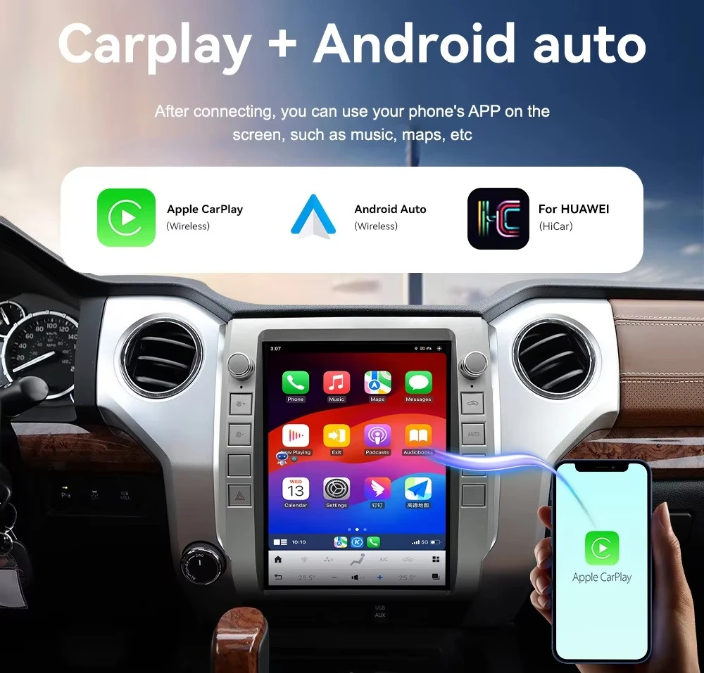 12.1 Inch for Tundra 2015-2020 Car Android Navigation Touch Screen Carplay Auto Multimedia Car Radio Player Head Unit