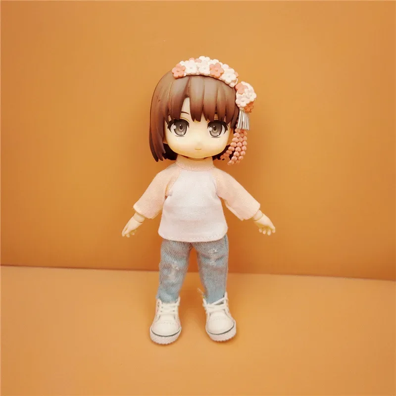 HOUZIWA New 1/12 BJD Doll Clothes OB11 Doll t-shirt