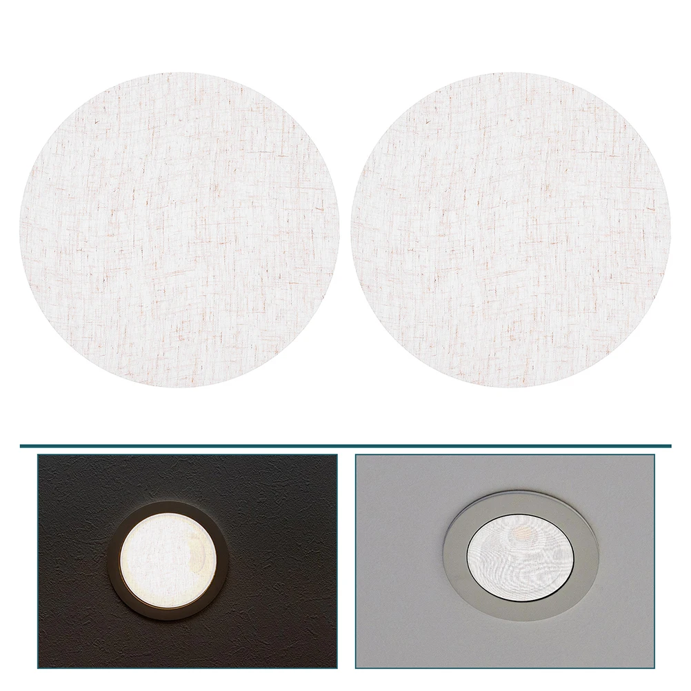 

2 Pcs Shade Lampshade Child Bedroom Ceiling Lampshades Antiglare High Temp Soft Diffuser LED Cloth Bedroom Ceiling Cover