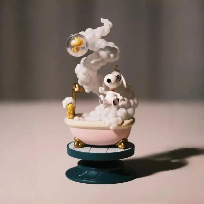 Hot Re-Ment Snoopy Blind Box 3d Spiral Model Miniature Scene Figurines Collectible Desktop Action Figure Ornaments For In Stock view 5