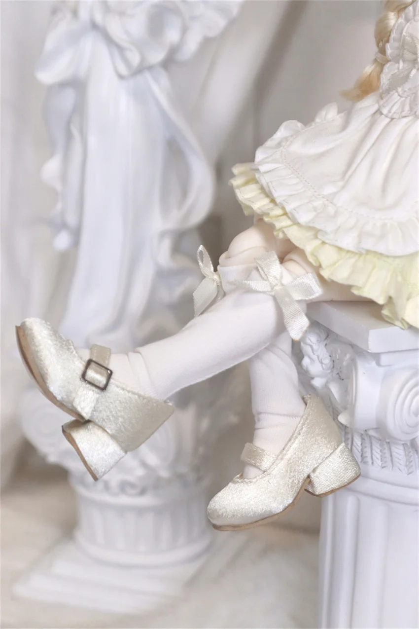 BJD toy shoes Silk round head high heels 1/6 bjd doll accessories