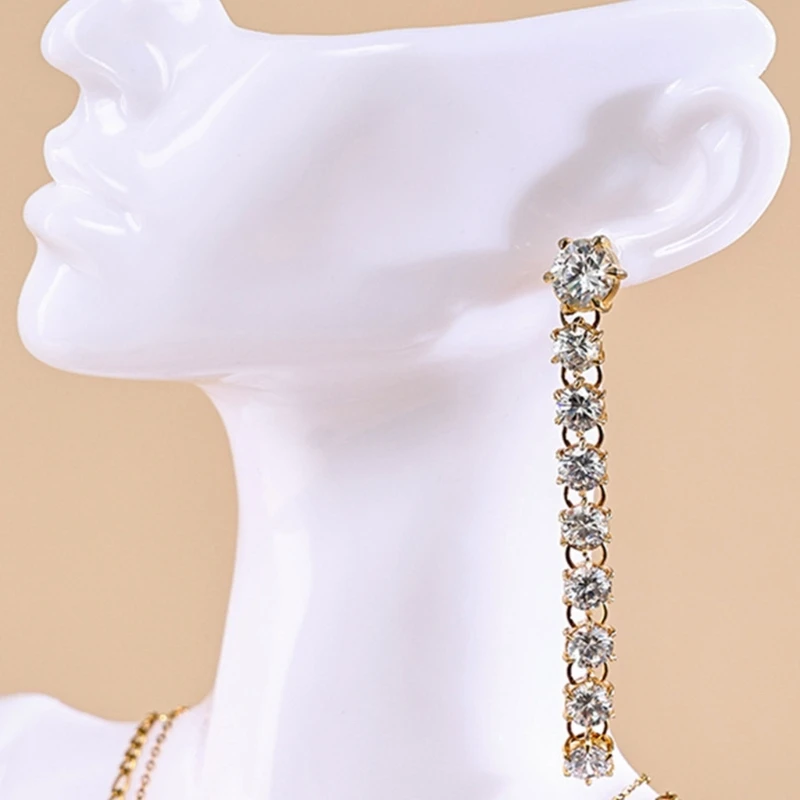 Stylish Jewelry Display Rack Mannequin Shaped Necklaces Practical Earrings/Necklace Holder for Jewelry Enthusiasts