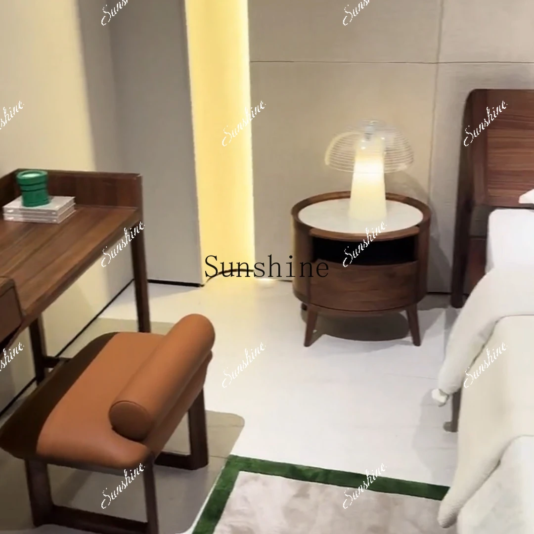 New Chinese style, dressing table, modern simple bedroom, solid wood, small apartmentMM