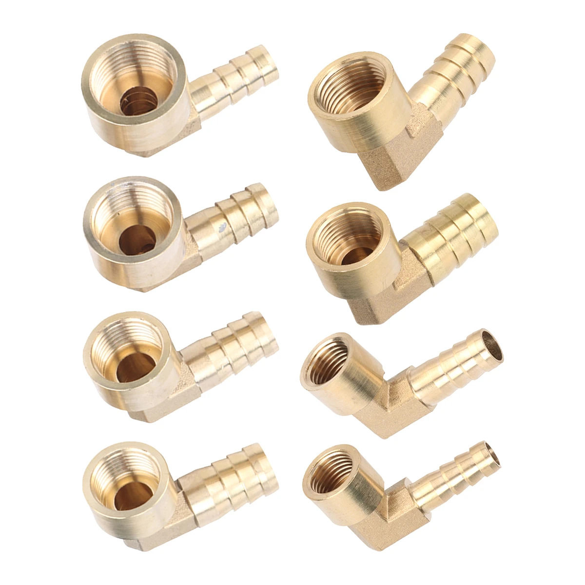 

Pneumatic Components 1/4" 3/8" 1/2" Female Thread To 8/10/12/14/16mm Interface All-Copper Pagoda Connector 90 Degree Elbow Joint