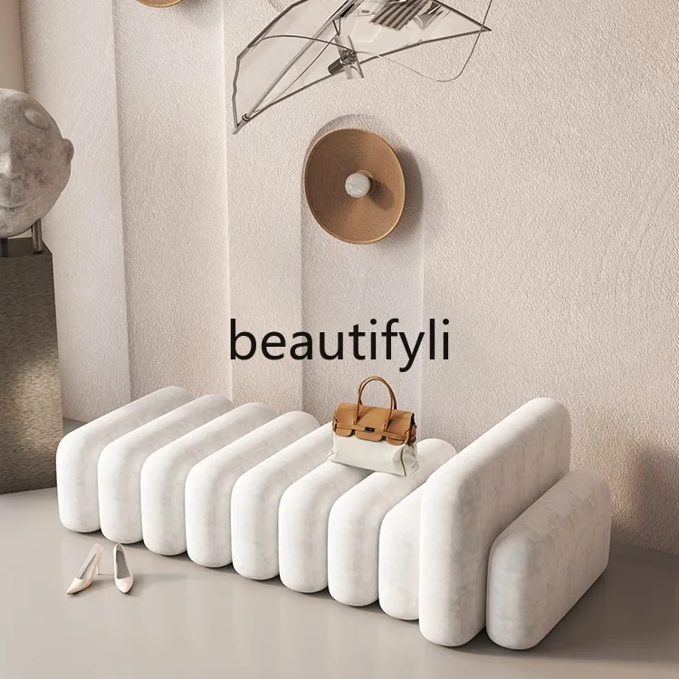 

Light Luxury Sofa Bench Home Shoe Changing Bench Designer Bedroom Bedside Sofa Clothing Store Mall Rest Bench