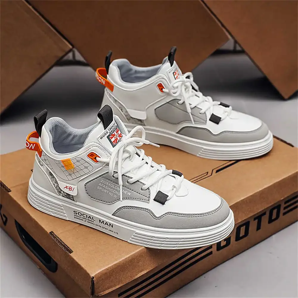 Without Heel Anti-slip Brown Man Sneakers Skateboarding Boys Child Shoes Man Shose Sport Topanky Pas Cher Tines Aestthic