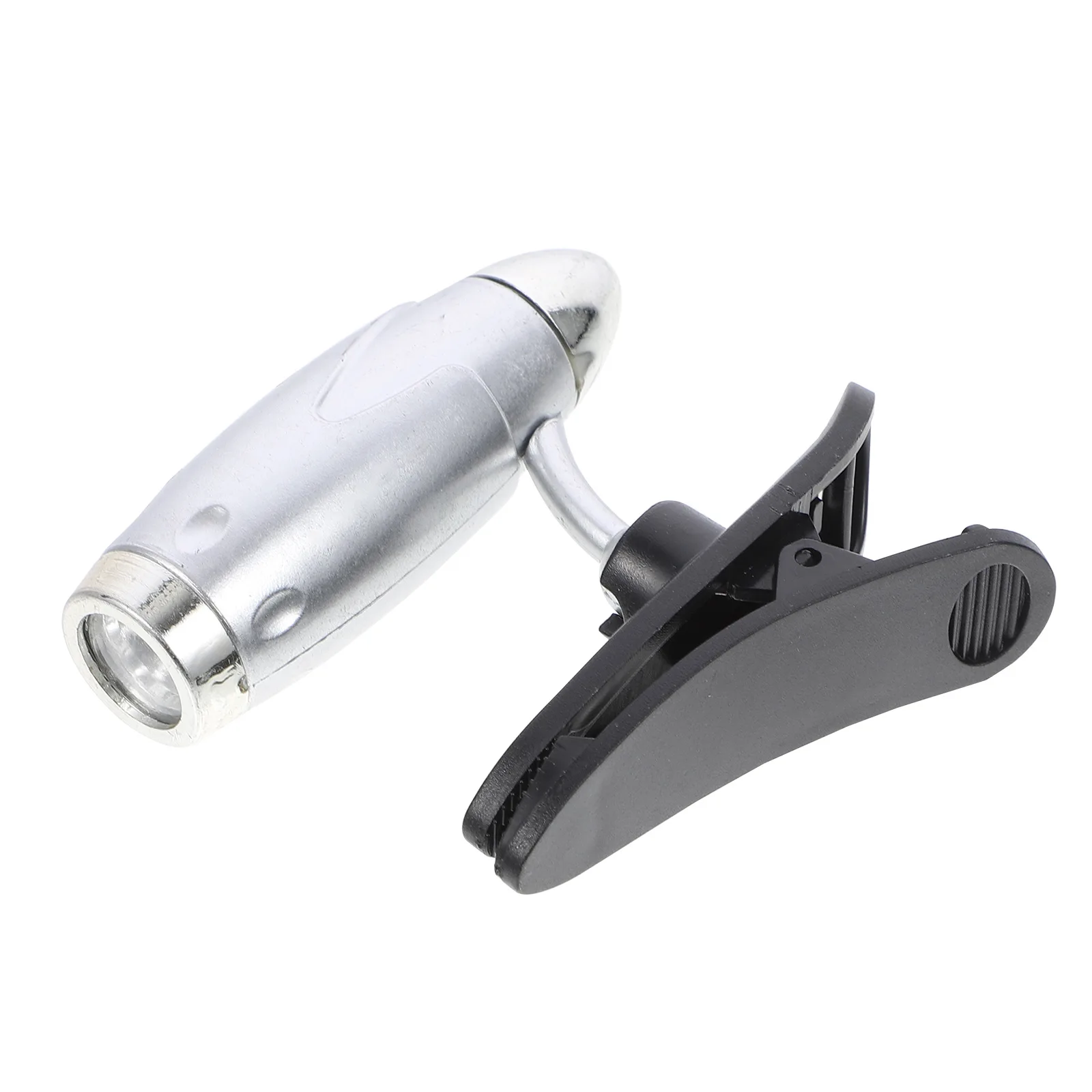 

Mini LED Light Book Lamp for Reading Clip On Book Light Night Silver Portable Booklight LR1130 Batteries Small Lightweight