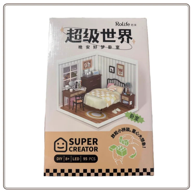 Op voorraad Robotime Rolife bouwsteensets 3D puzzel speelgoed Super Store Sweet Dream slaapkamer plastic DIY miniatuur huiskit