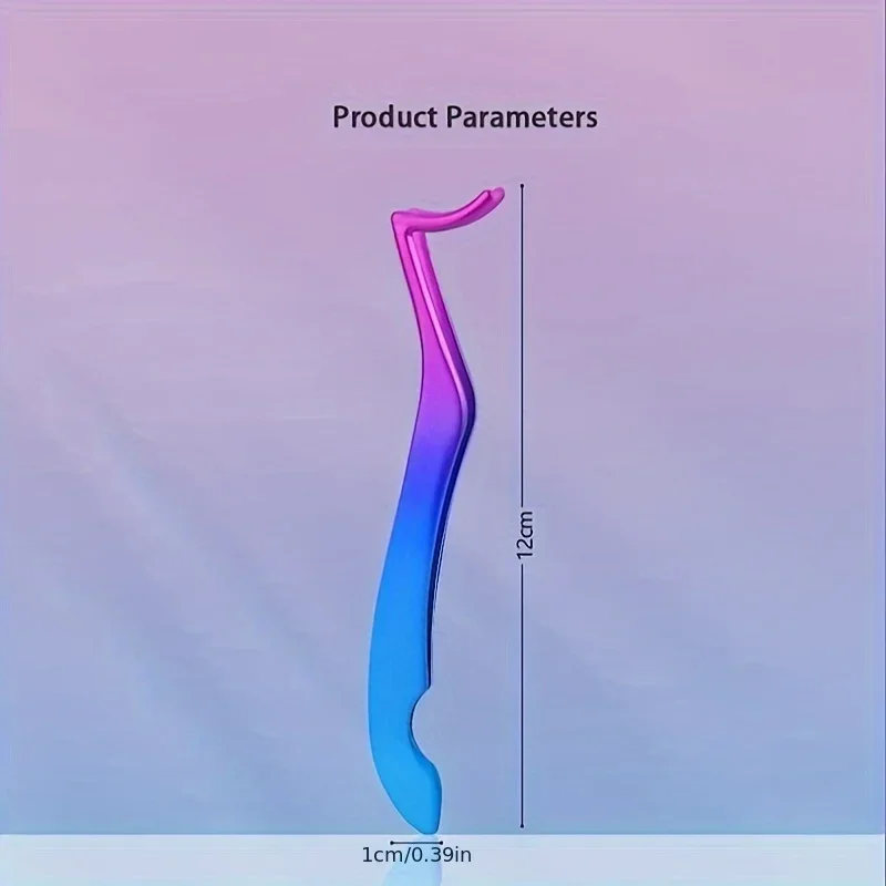 Recourbe-cils droit et incurvé haute densité, pince à épiler, outil de greffe de fleurs, conception en forme d'hippocampe, extension de cils