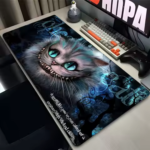 Mouse Pad Gaming Accessories Anime Gamer xxl Computer Desk Mat C-cheshire Cat Alice In Wonderland Laptop Keyboard Pads Mousepad