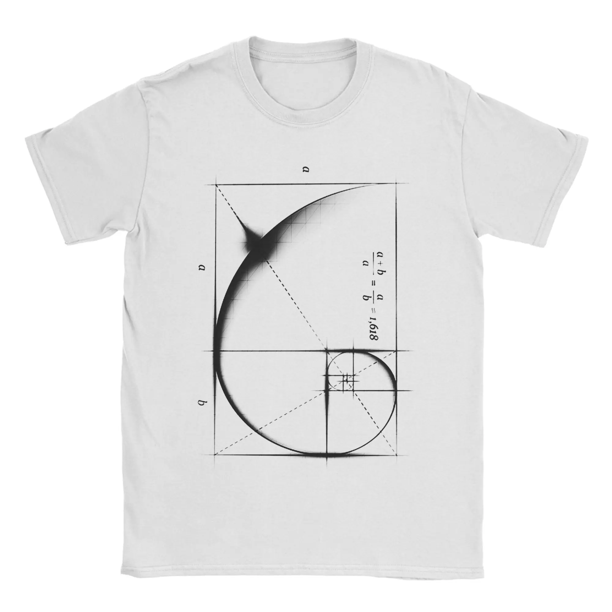 Funny Fibonacci Sequence Golden Ratio T Shirt For Men Women Cotton Short Sleeve Math Technical Geek O-neck Summer Top Tee