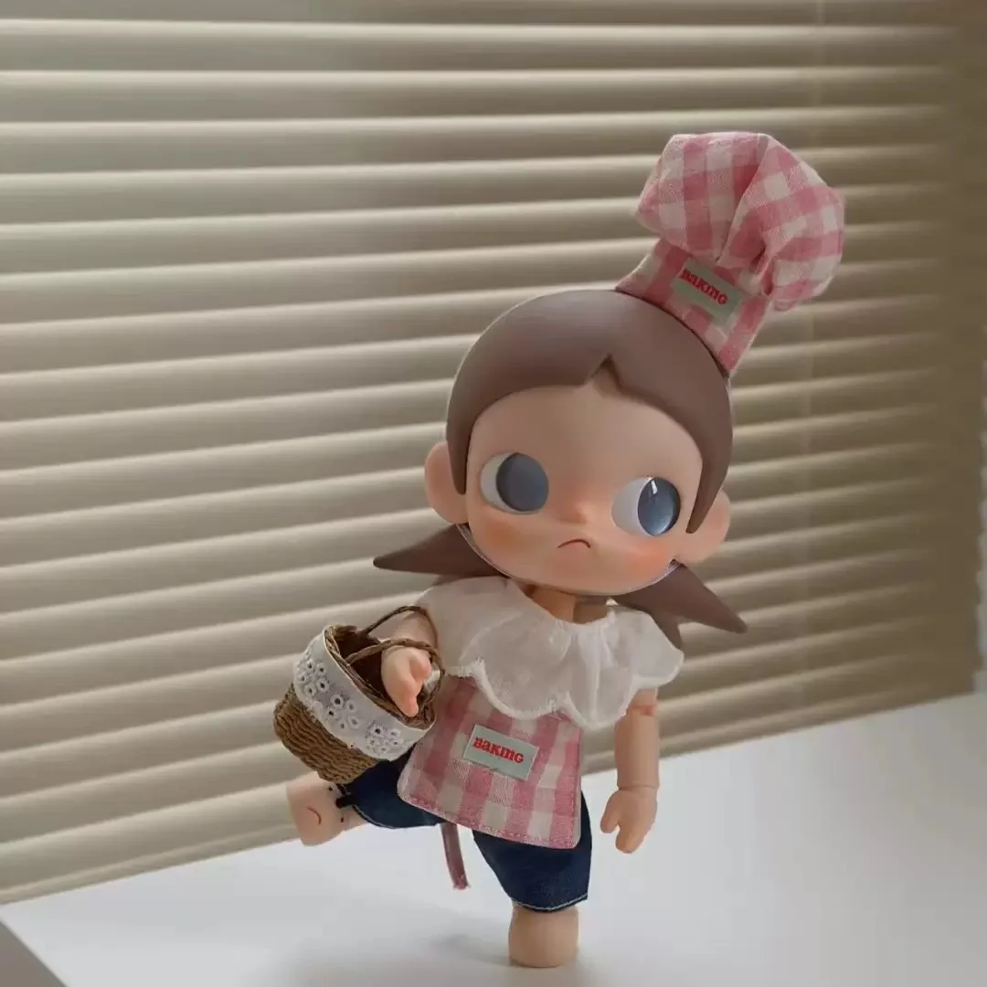 Little Chef Zsiga Doll Clothes Hoodie Beret Casual Wear Outfit Pink Plaid Black Set Action Figure Woven Basket Accessory Gifts