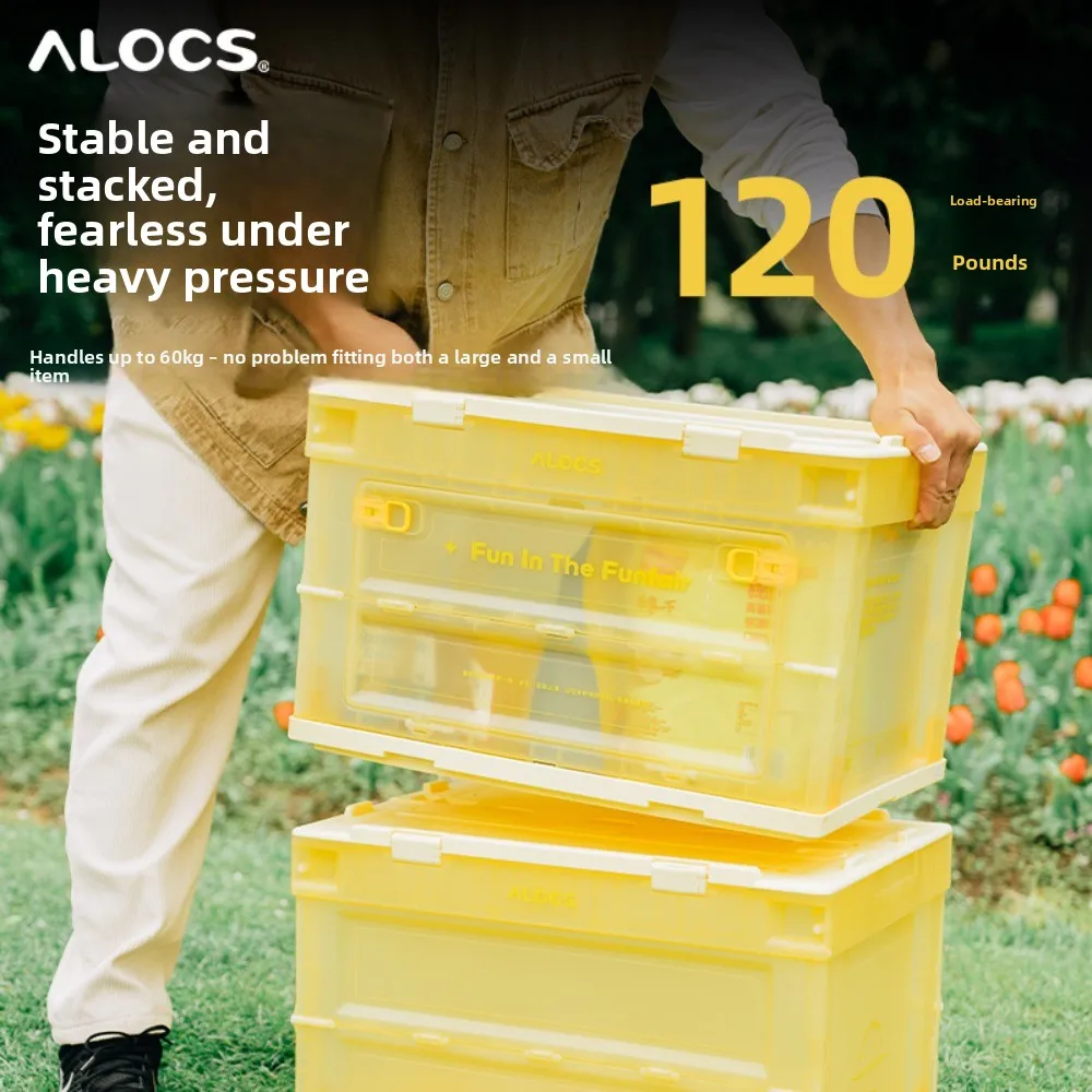صندوق تخزين Alocs، أشتات رائعة للتخييم، سعة كبيرة، للتخييم في الهواء الطلق، محمول خفيف الوزن، المشي لمسافات طويلة، عائلة الحفلات