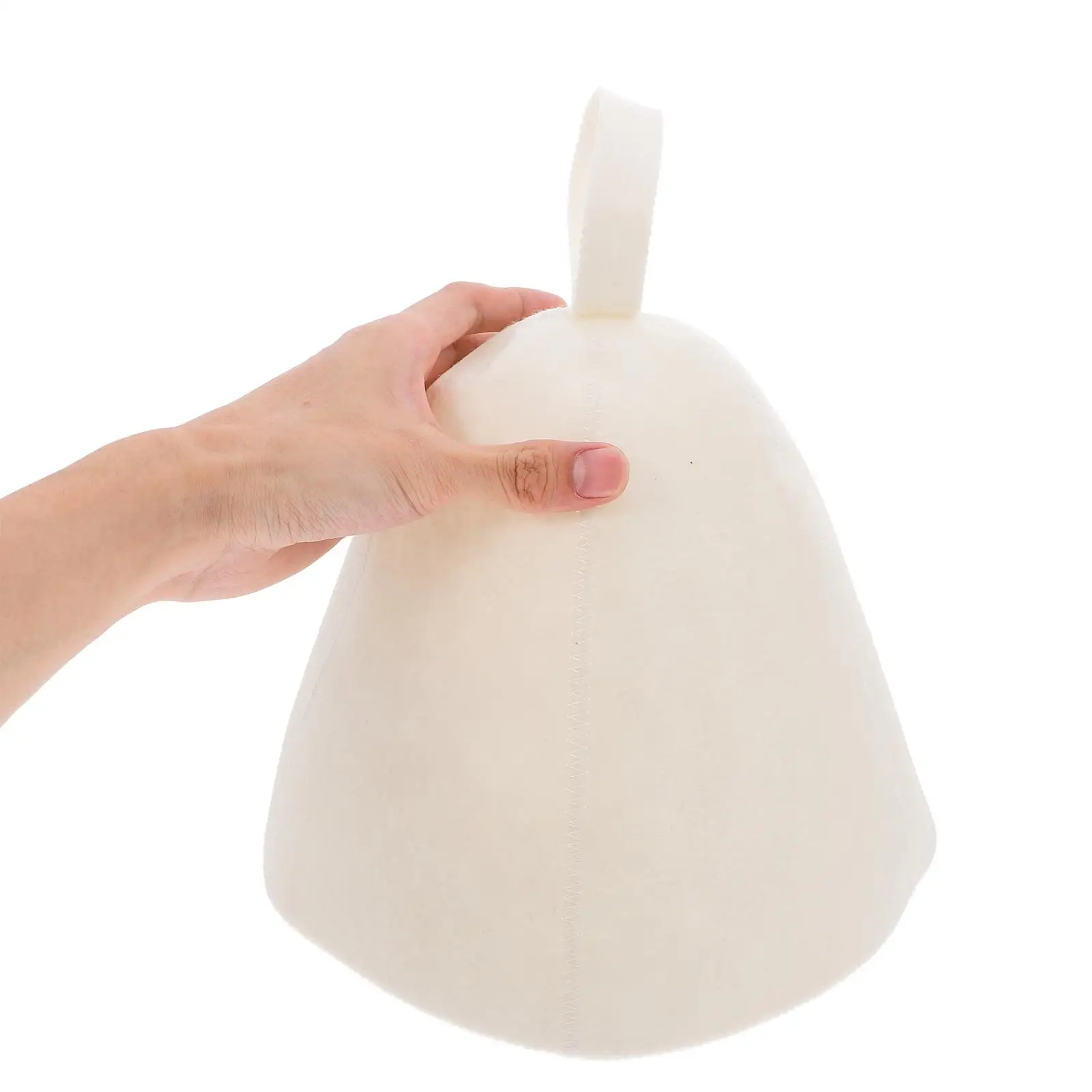 2 Pcs Sauna Cap Heat Insulation Hat Bath for Lightweight Shower Felt Gift Natural Large