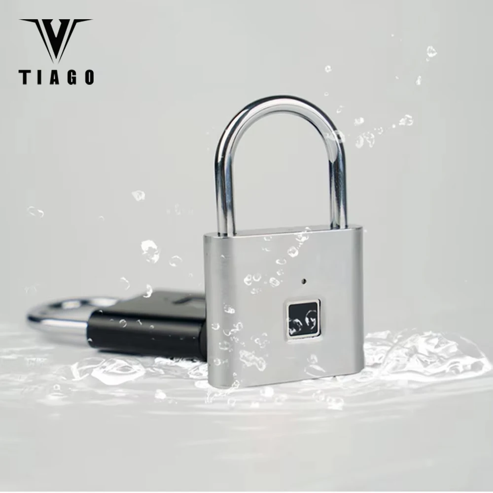 

TIAGO умный навесной замок с отпечатками пальцев, противоугонный замок для сумки, багажного ящика-цифровой дверной замок без ключа для путешествий
