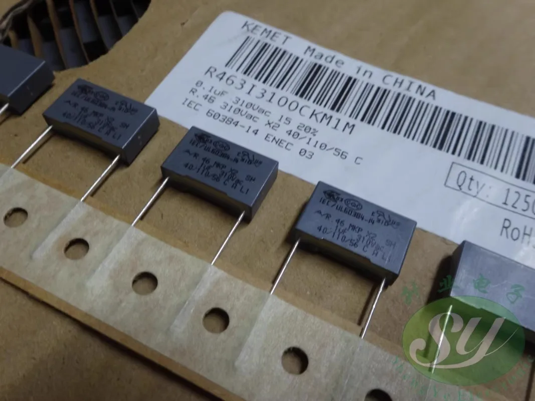 10 peças av r463i3100ckm1m 0.1uf/310vac 100nf u1 104 novo capacitor de filme 15mm