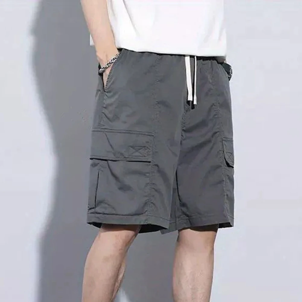 Daily Casual Men Cargo Shorts Fashion Casual Pants Fashion Five Point Pants Regular Clothing Length Solid Color Pattern