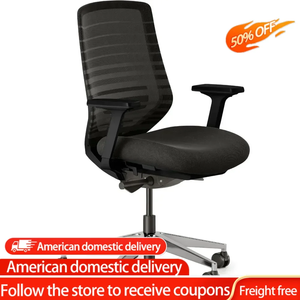 

Executive Office Chair,Comfortable Layered Body Pillows for Cushioning, SertaQuality Foam, Bonded Leather, Gray